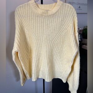 a new day Soft Butter Yellow Crew Neck Sweater